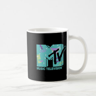 MTV Pastel Memphis Retro 80s Graphic Coffee Mug
