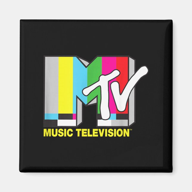 MTV Retro Television Colour Block Magnet (Front)
