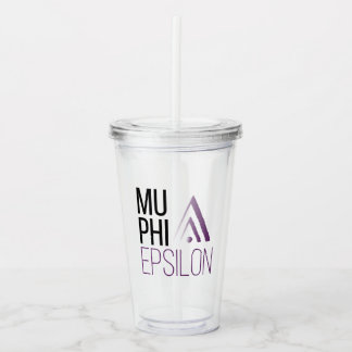 Mu Phi Epsilon Logo Acrylic Tumbler