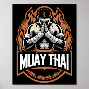 Muay Thai And Thai Boxing Fighter Poster