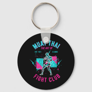 Muay Thai Art of 8 Limbs Cyber Fight Club Key Ring