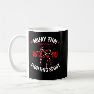 Muay Thai Art Of Fighting Kickboxing Retro MMA Gym Coffee Mug