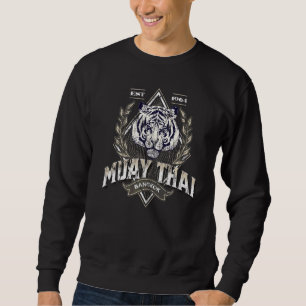 Muay Thai Bangkok Gym Retro Vintage 5 Sweatshirt