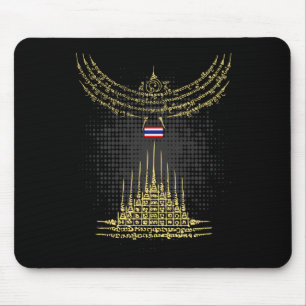 MUAY THAI Bird -- Buddha Tattoo Kickboxing Mouse Pad