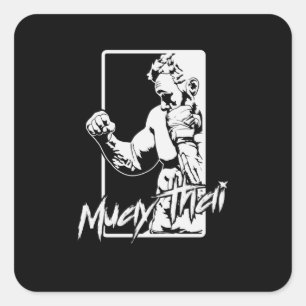 Muay Thai Boran Square Sticker
