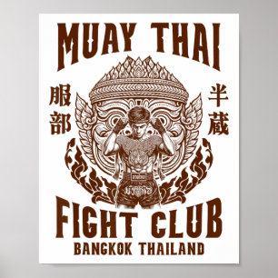 Muay Thai Boxing Lover Boxing Boxer Muay Thai Figh Poster
