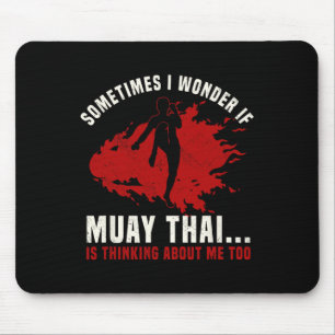 Muay Thai Boxing Teacher Kickboxing Martial Arts I Mouse Pad