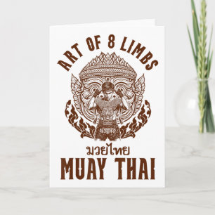 Muay Thai Boxing Thai Boxing Boxer Art Of 8 Limbs Card