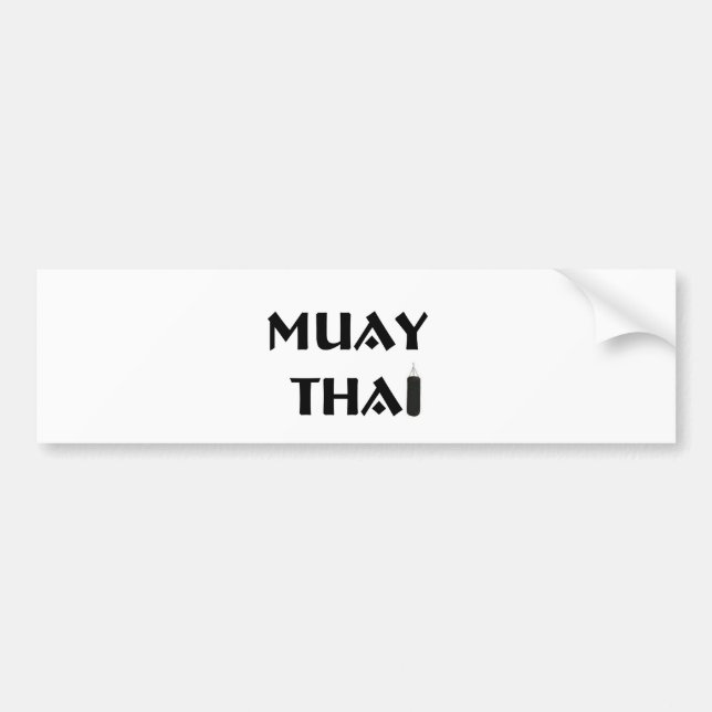 Muay Thai Bumper Sticker (Front)
