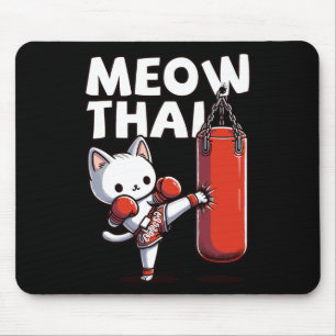 Muay Thai Cat Meow Thai Mouse Pad