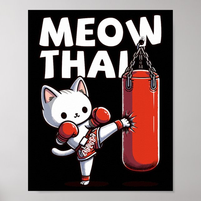 Muay Thai Cat Meow Thai  Poster (Front)