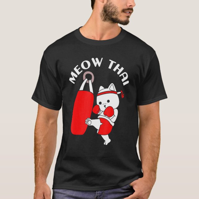 Muay Thai Cat Meow Thai T-Shirt (Front)