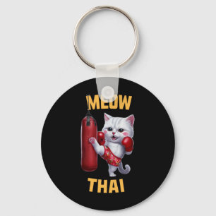 Muay Thai Cat Meow Thai - Thai Boxing For Youth  Key Ring