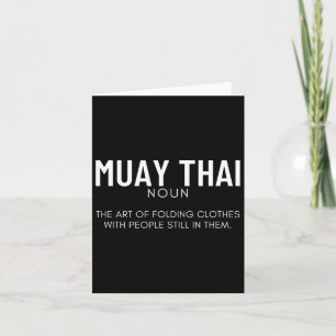 Muay Thai Definition Funny Muay Thai  Card