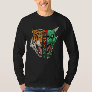 Muay Thai Dragon And Tiger Head  Thaiboxing T-Shirt