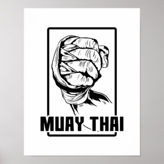 Muay Thai Faust Poster