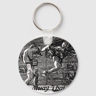 Muay Thai, Fight, Thai-Boxing Key Ring