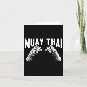 Muay Thai Fighter Fists Mma Club Martial Arts Figh Card