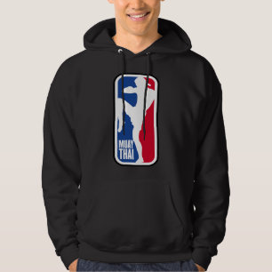 Muay Thai Fighter Retro Kickboxing MMA Training Hoodie