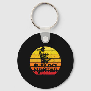 Muay Thai Fighter Thai Boxing Martial Arts Combat Key Ring