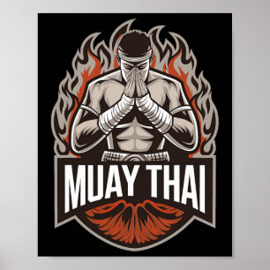 Muay Thai Fighter Thai Boxing  Poster