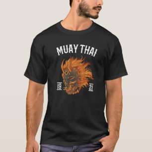 Muay Thai Fighting Oni Mask Hannya Thai Boxing T-Shirt
