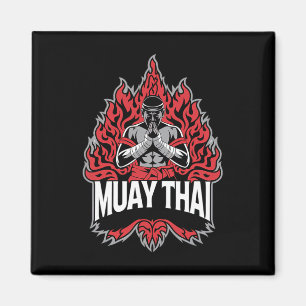 Muay Thai Fighting - Thai Boxing Fighter  Magnet