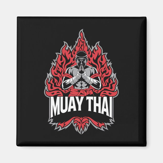 Muay Thai Fighting - Thai Boxing Fighter  Magnet (Front)