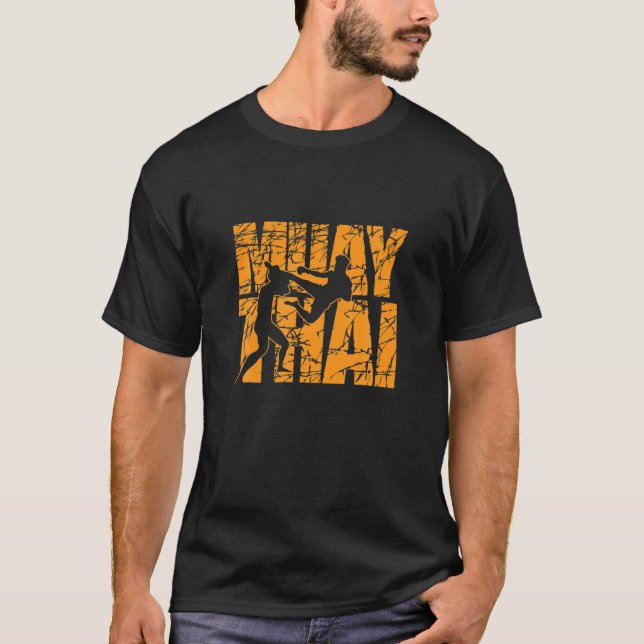 Muay Thai Fighting With Style T-Shirt (Front)