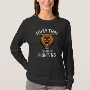 Muay Thai Grizzly Bear Thai Boxing Kickboxing T-Shirt