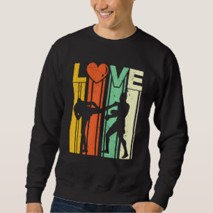 Muay Thai Kick Boxing Martial Arts - Mma Love Retr Sweatshirt