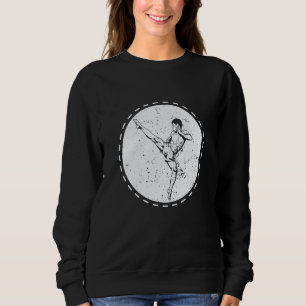 Muay Thai Kick Fight Sport Mma Sweatshirt