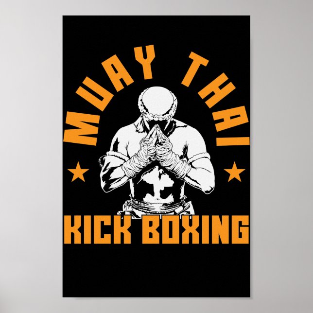 Muay Thai Kickboxen Poster (Front)