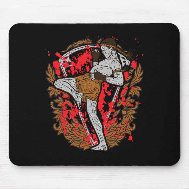 Muay Thai Kickboxing _3  Mouse Pad (Front)