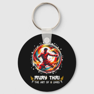 Muay Thai Kickboxing MMA Thai Boxing Art Muay Thai Key Ring