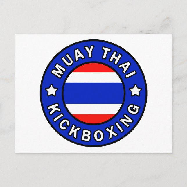 Muay Thai Kickboxing Postcard (Front)