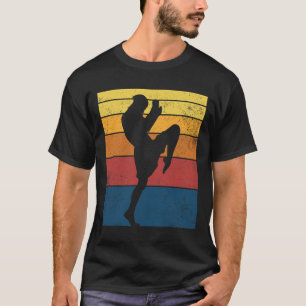 Muay Thai Kickboxing Retro Vintage Gift _1  T-Shirt
