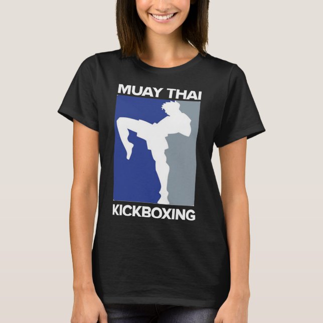 Muay Thai Kickboxing Tee Mma Thai Boxing Tee  (Front)