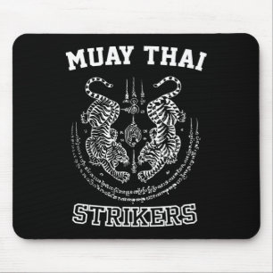 Muay Thai Kickboxing Tiger Fighter Sak Yant Mma  Mouse Pad