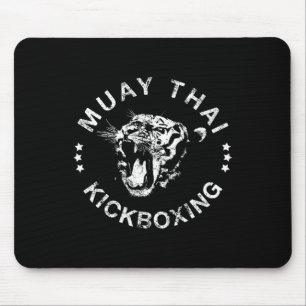Muay Thai Kickboxing Tiger T Shirt Mouse Pad