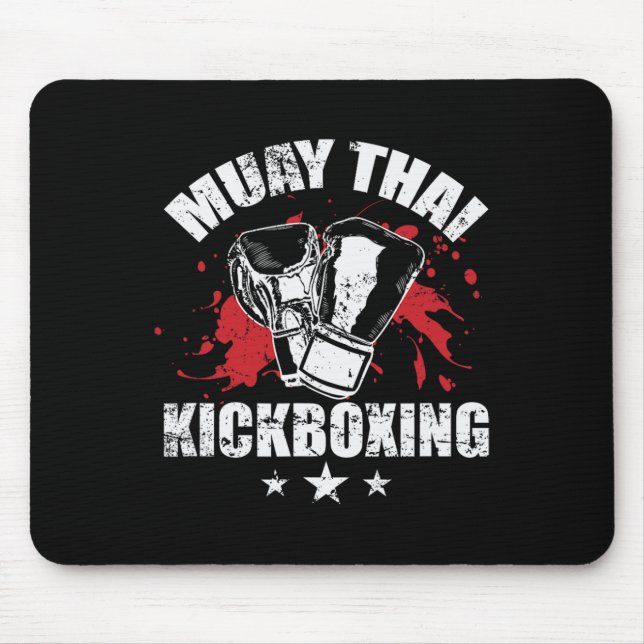 Muay Thai Kickboxing Traditional Techniques  Mouse Pad (Front)