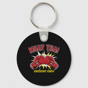 Muay Thai Knockout Kings Red Boxing Glove Fighter Key Ring