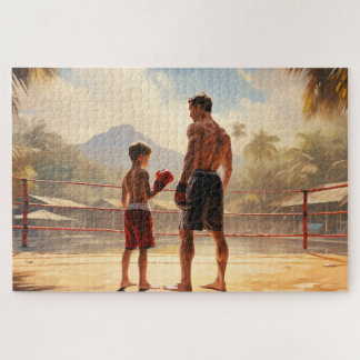 Muay Thai Legacy: Father-Son Jigsaw Puzzle