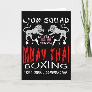 Muay Thai Lion Squad Military Boxing Card