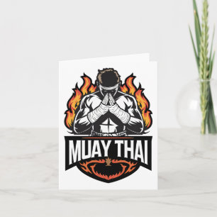 Muay Thai Logo - Thai Boxing Fighter  Card