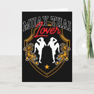 Muay Thai Lover Hobby Boxing Martial Arts Fighter Card