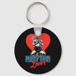 Muay Thai Lover Hobby Boxing Martial Arts Fighter Key Ring