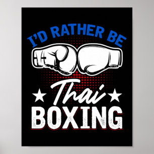 Muay Thai Martial Art Kickboxing Comt Sports Thai Poster