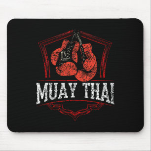 Muay Thai Martial Arts Fighter Boxing Hobby Mouse Pad