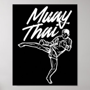 Muay Thai Martial Arts Fighter Fighting Martial Ar Poster